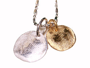 Child on sale fingerprint necklace